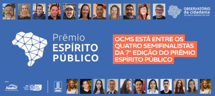 O Observatório da Cidadania é semifinalista no Prêmio Espírito Público, na categoria Gestão e Transformação Digital